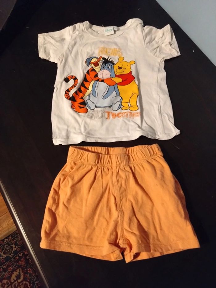 Ensemble été short et t shirt ou pyjama 18 mois Disney