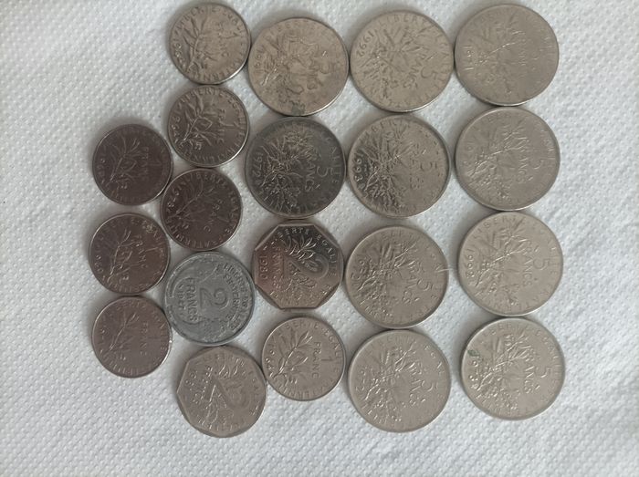 Lot de 20 pièces de monnaie France - photo numéro 4