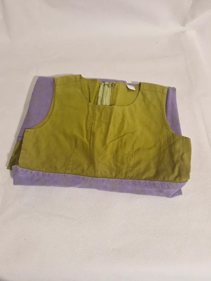 Robe fille bicolore 6 ans Sans marque - photo numéro 5