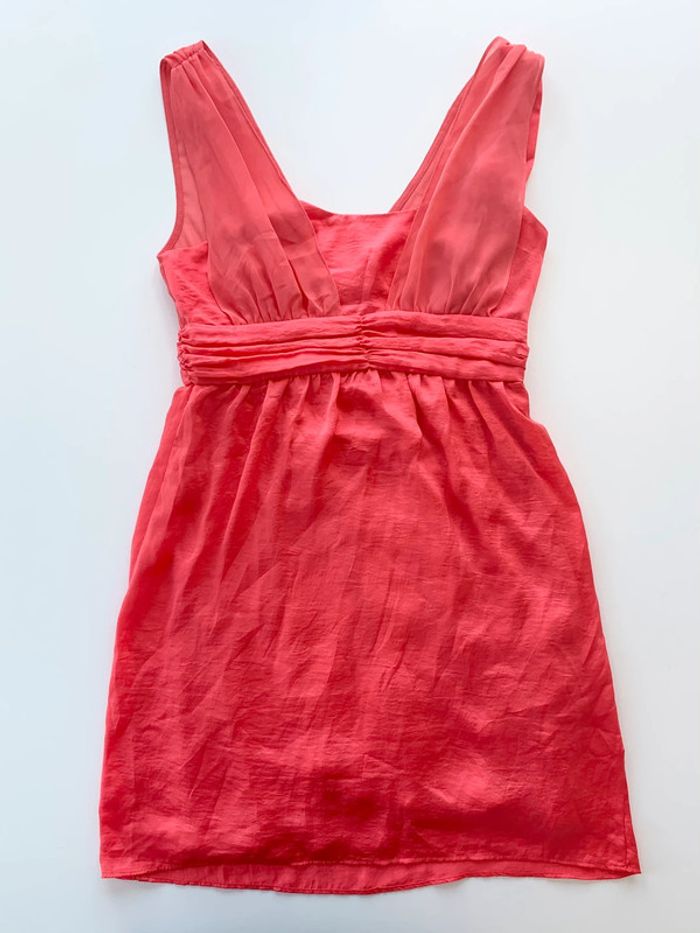 Robe d'été rouge corail naf naf