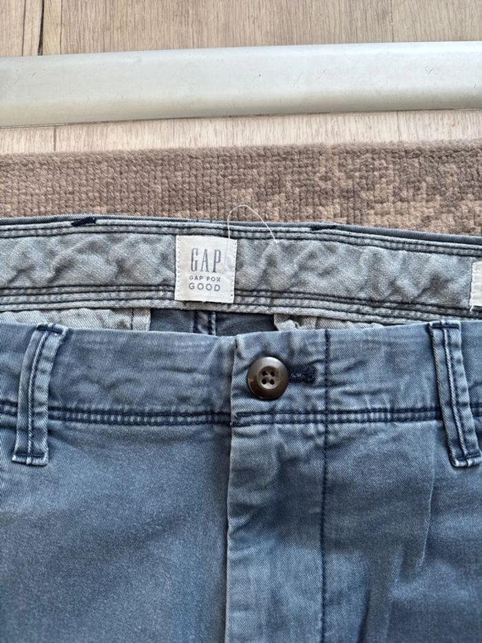 Chinos bleu délavé Cap – W36 L34 – Bon état - photo numéro 7