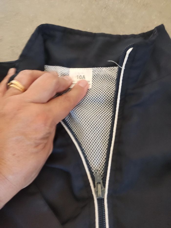 Veste survêtement marine légère 10 ans - photo numéro 2