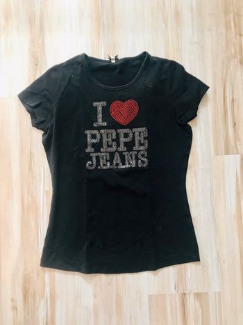 T shirt noir Pepe jean