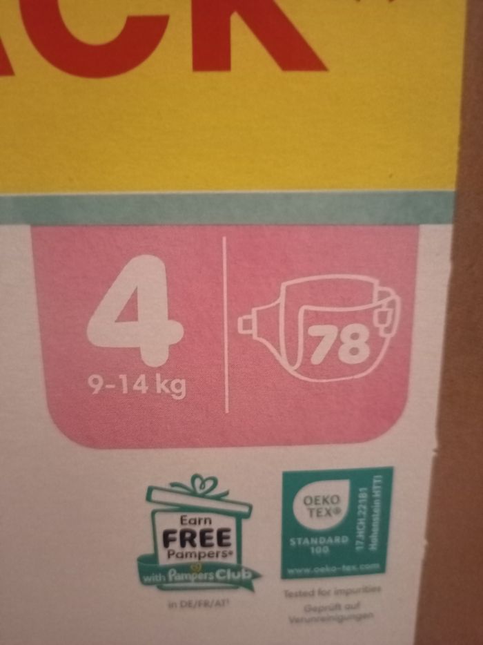Pampers harmonie taille 4 (156 couches) - photo numéro 2