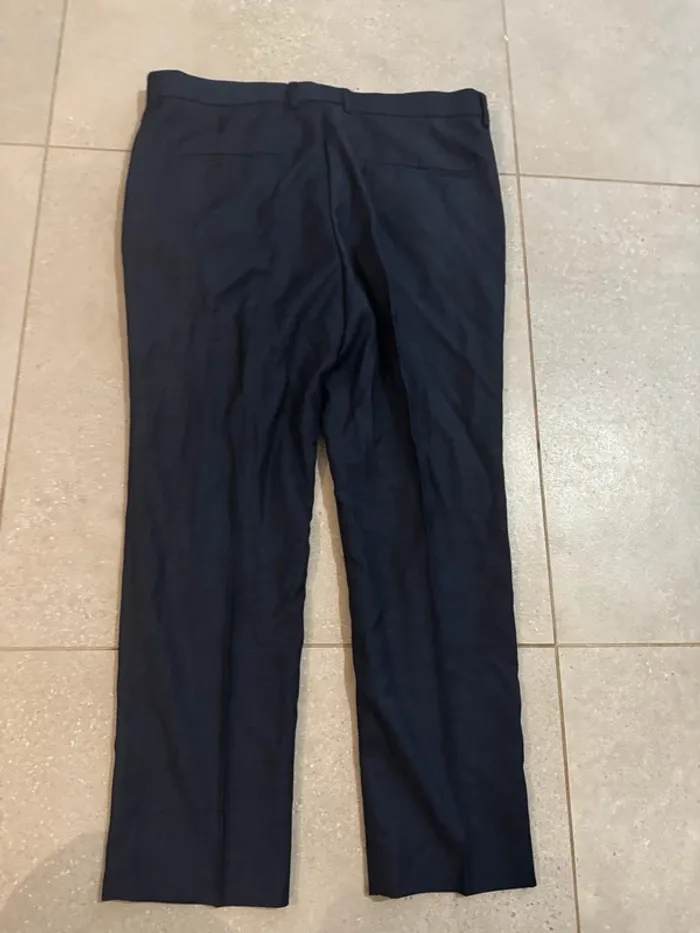 Pantalon de costume bleu marine H&M, très bon état, 45x94cm - photo numéro 4