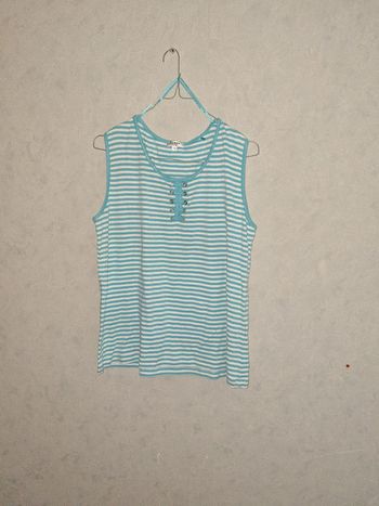 Débardeur turquoise 48 zamba