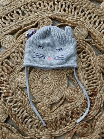 Bonnet motif chat te 48cm sergent major
