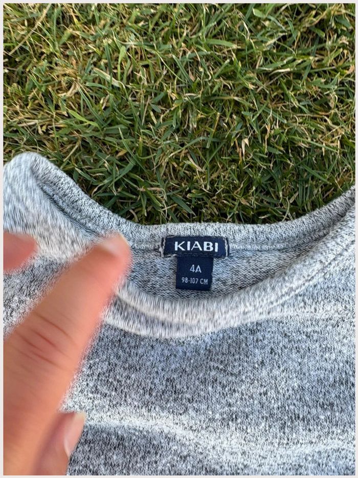 T-shirt gris Kiabi 4 ans - photo numéro 2