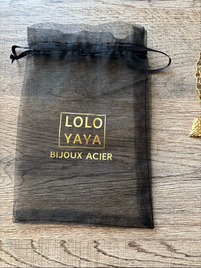 Collier doré acier neuf - photo numéro 7