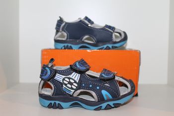 sandales nus pieds bleues 28