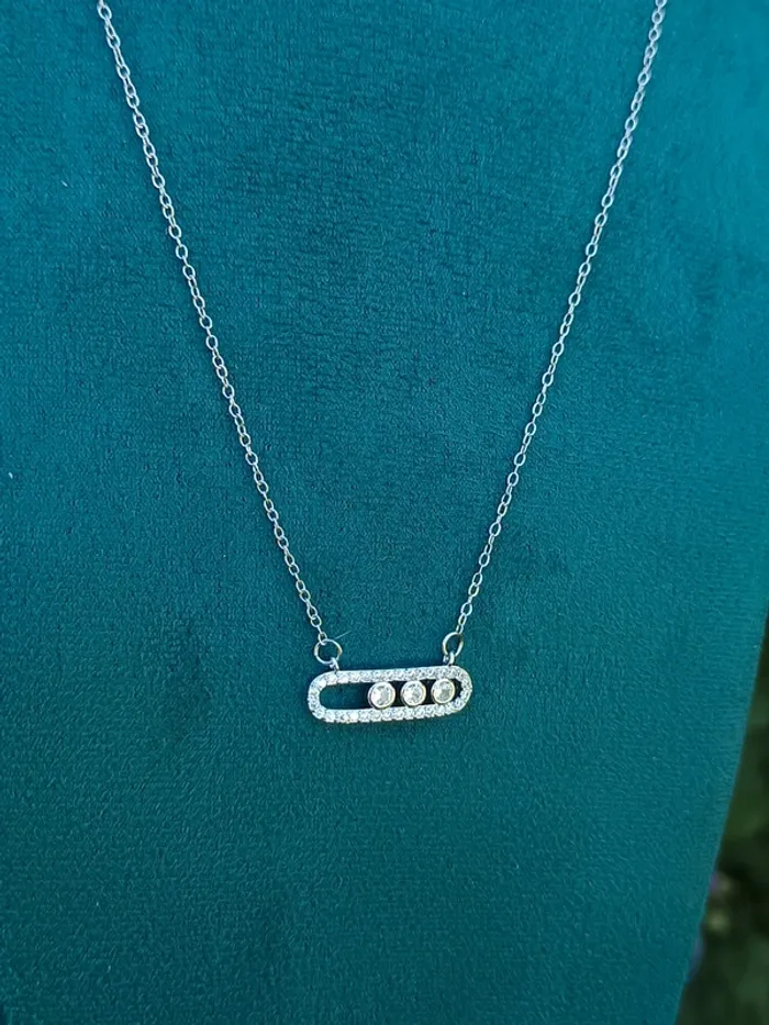 Collier acier inoxydable argent - photo numéro 2