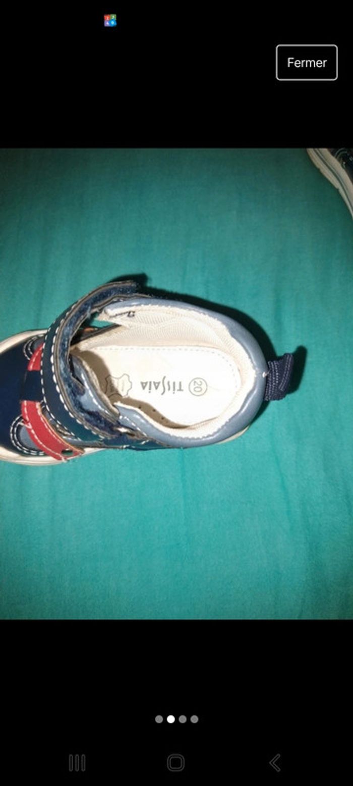 Lot 3 paires chaussures baskets bottines sandalestaille 20 - photo numéro 5