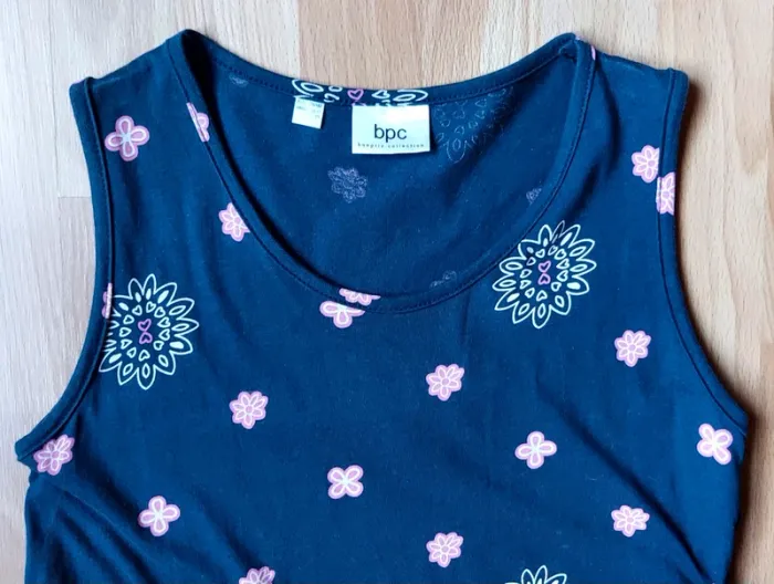 Robe bleue marine fleurie mandala - photo numéro 2