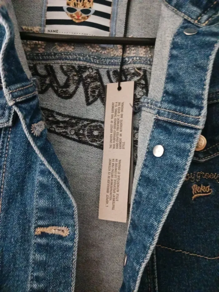 Veste en jean fille 14 ans IKKS Neuf avec étiquette - photo numéro 2