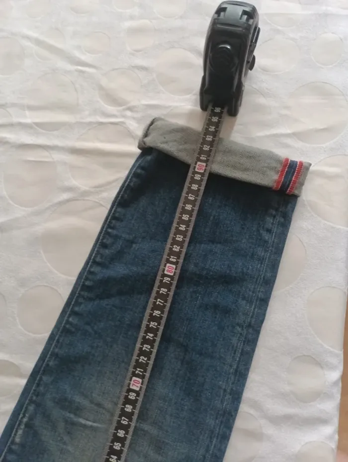 Pantalon jeans court femme Replay taille 40 coupe droite rétro vintage - photo numéro 13