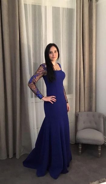 Robe sirène bleu électrique taille M Pierre Cardin neuve !