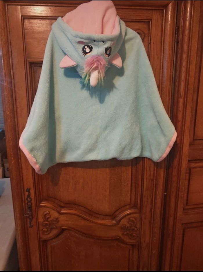Poncho  sur pyjama enfants polaire - photo numéro 4