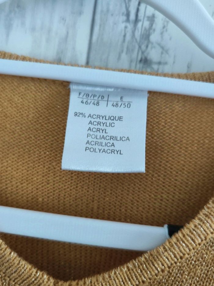 Pull Or pailleté femme 46/48 - photo numéro 5