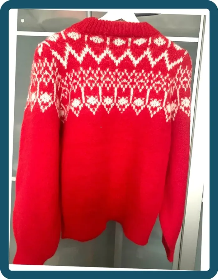 Très joli pull de Noël Rouge femme Pieces T/38 - photo numéro 7