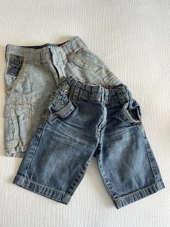 Lot de 2 shorts garçon Okaidi 3 ans