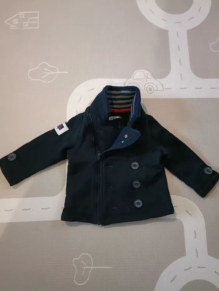 Ensemble salopette + veste marin ikks - photo numéro 6