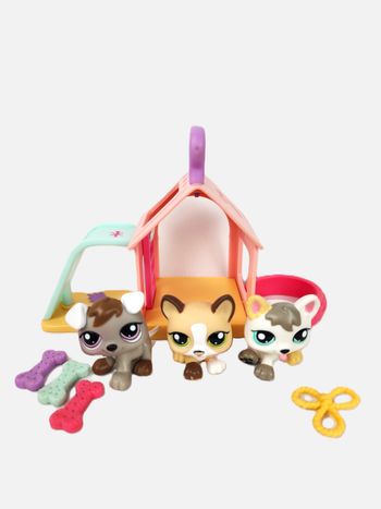 Littlest Petshop LPS Triplets Chiots Chiens #1876 #1877 #1878 Petriplets Hasbro Vintage