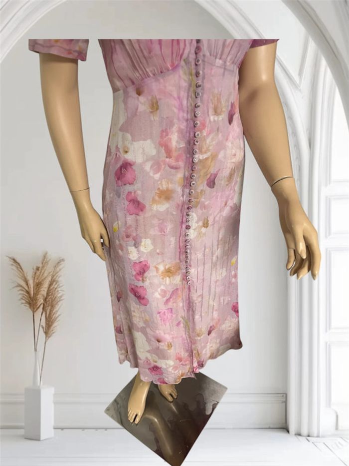 Robe The Kooples neuve - Taille 1 - Imprimé fleuri romantique - photo numéro 5