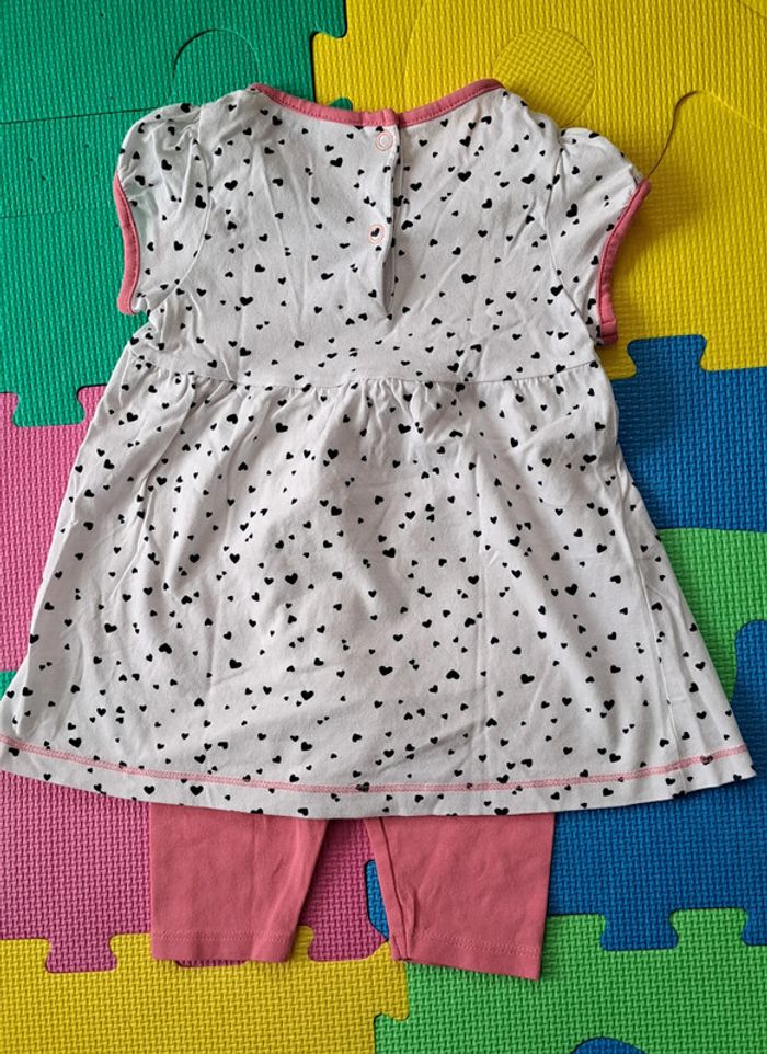 Ensemble C&A robe/tunique + legging 18m - photo numéro 3