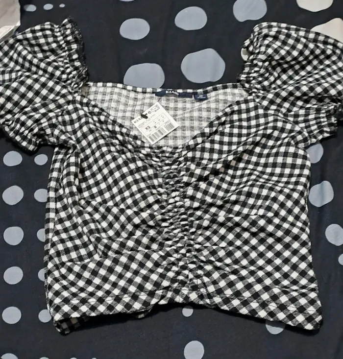 🖤 Top vichy noir & blanc 🖤