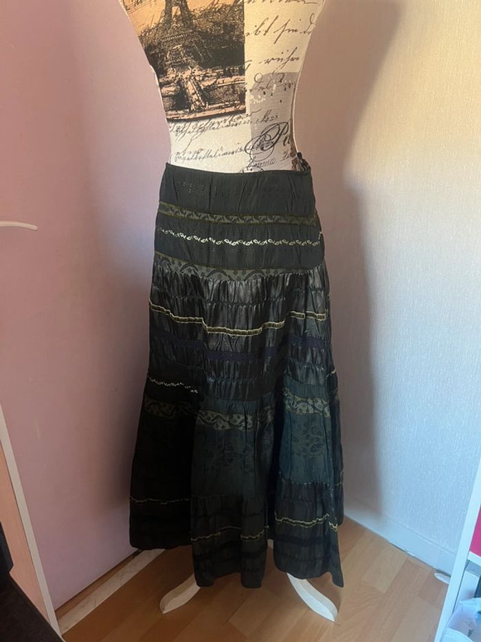 Jupe longue femme verte Palmetto taille 38 - photo numéro 2