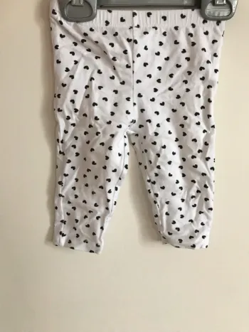 Legging coeur 6 mois neuf