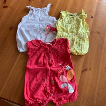 Lot de 3 combishort