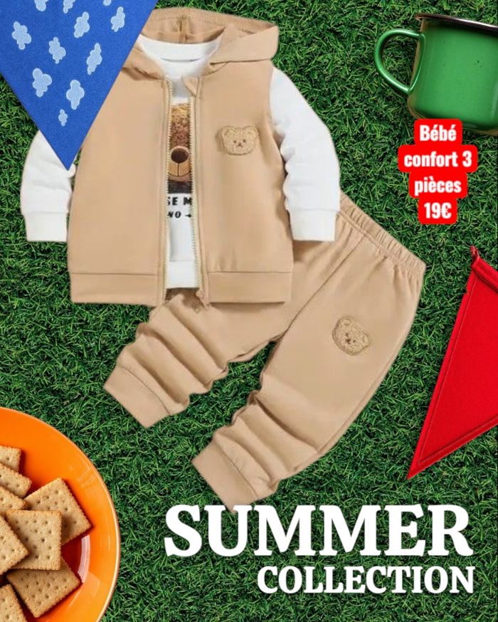 Tenue bébé 3 pièces âge 6-9 M - photo numéro 4