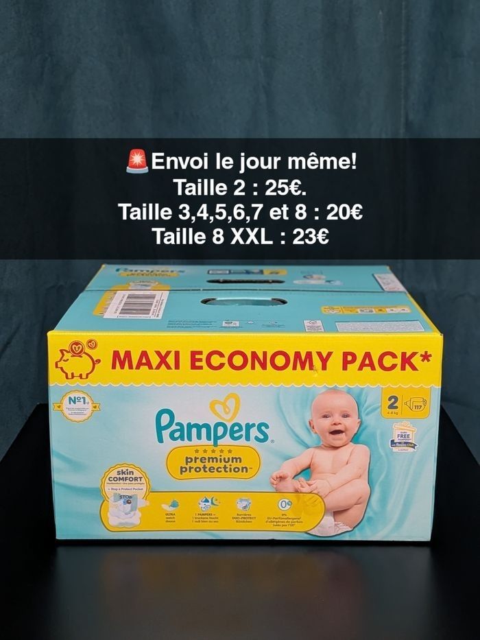 Couches Pampers toutes tailles - photo numéro 2