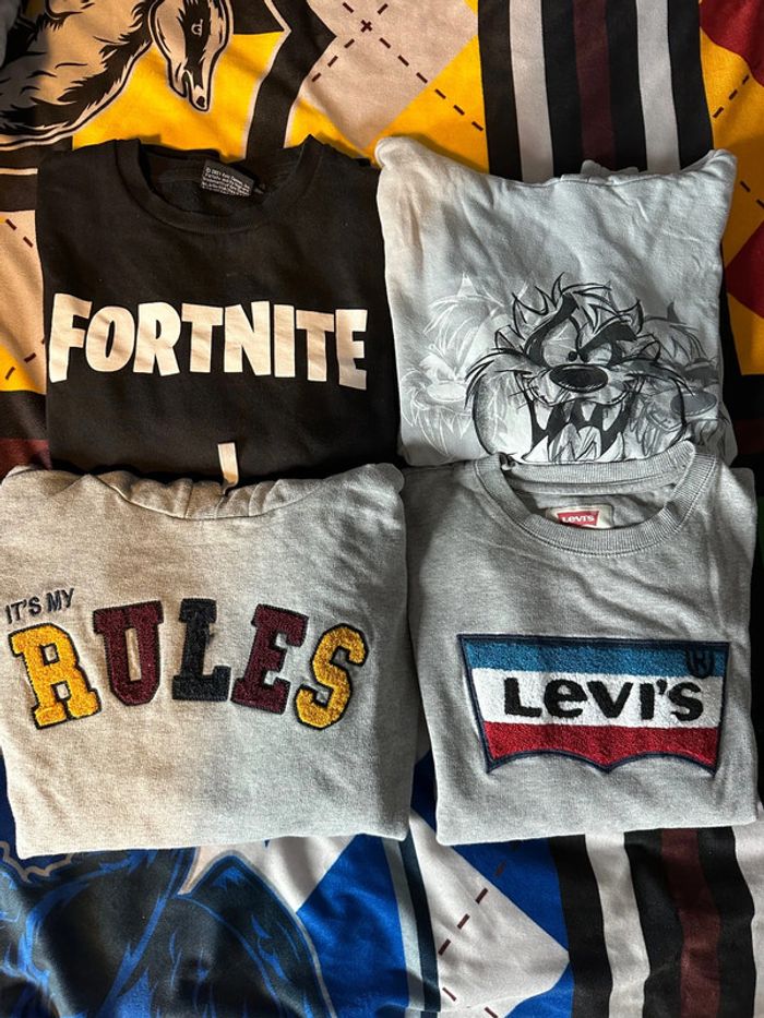 Lot pull hiver garçon