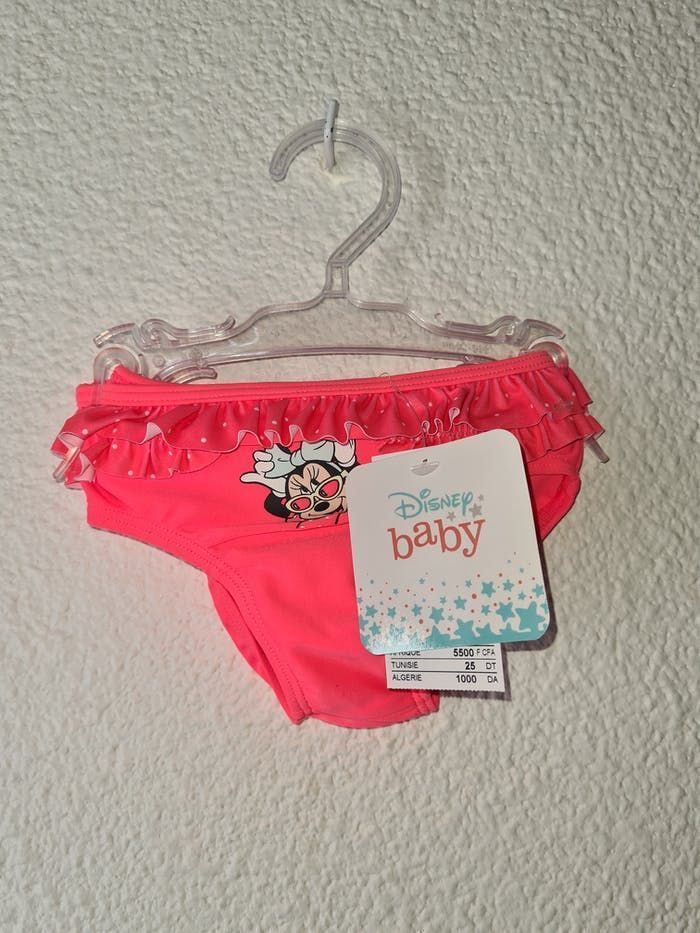 culotte de bain rose Minnie Disney