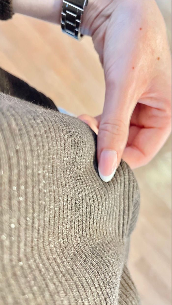 Top Brillant à Manches Chauve-Souris - photo numéro 3