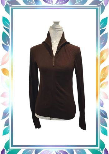 Veste marron zara taille M 38 fermeture eclair double