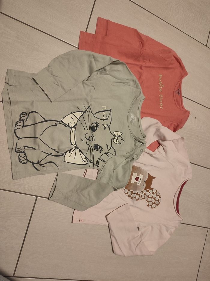 3 tee shirt manches longues