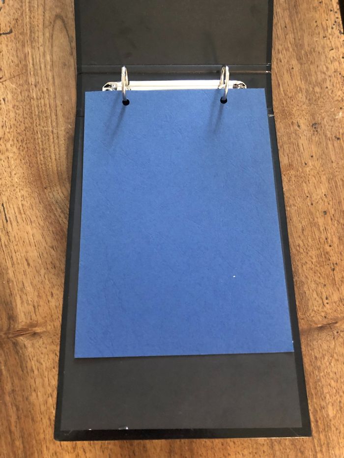 Petit classeur noir Elba pour fiches - photo numéro 3