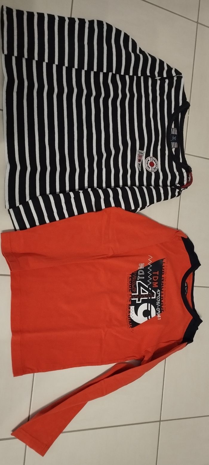 Lot deux t-shirts manches longues