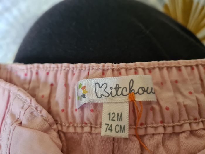 3 pantalons. 12 mois. Rose kitchoun. Gris obaîbi. Blanc cerise orchestra - photo numéro 7