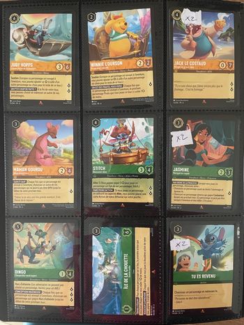 Cartes Lorcana Rares chapitre 6/7/8