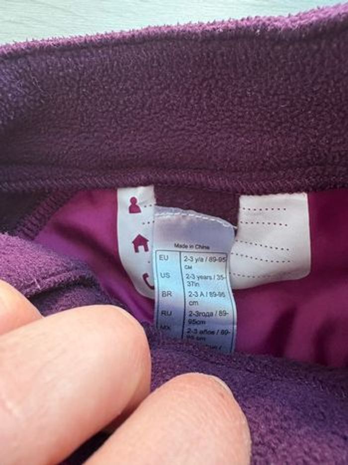 Combinaison polaire prune fille 2/3 ans Wed’ze - photo numéro 4