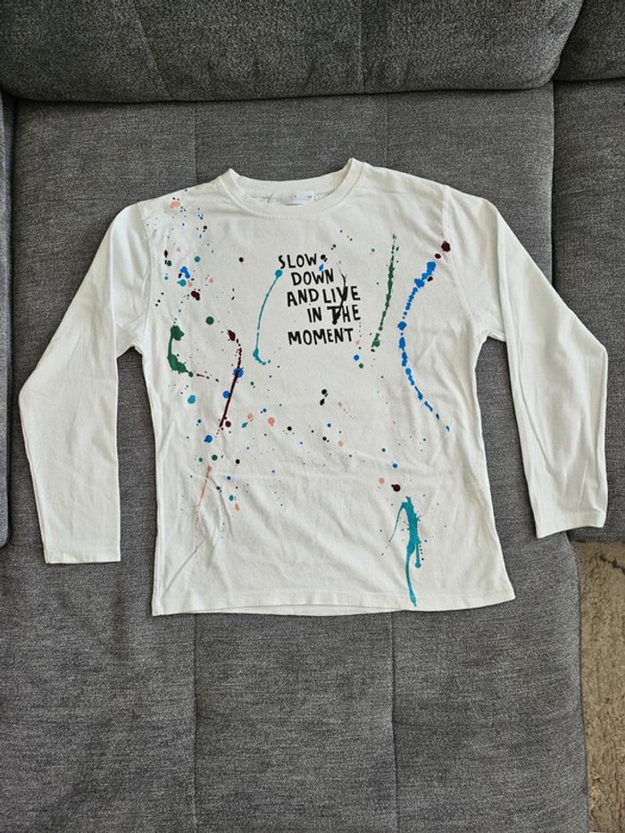 Tee-shirt longues manches zara