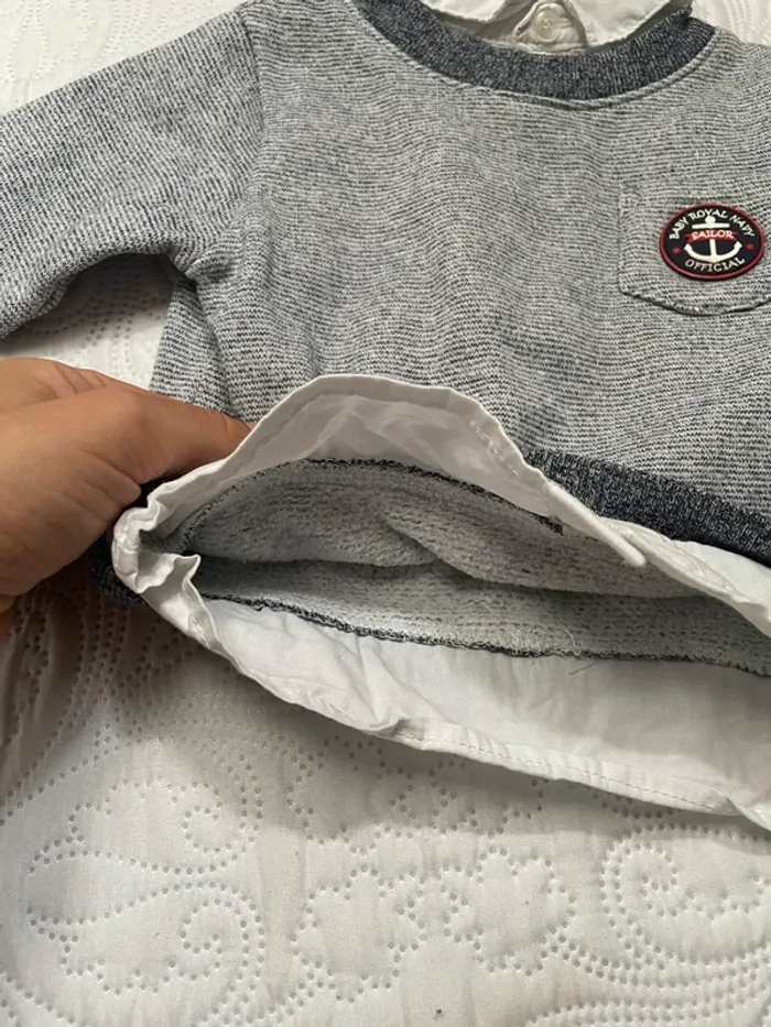 Sweat effet chemise - photo numéro 3
