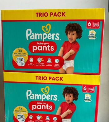 192 couches culottes pampers baby dry pants taille 6