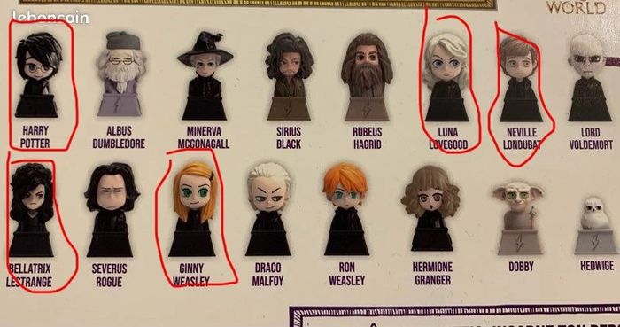 Lot 5 figurines Wizzis Harry Potter – Super U - photo numéro 4