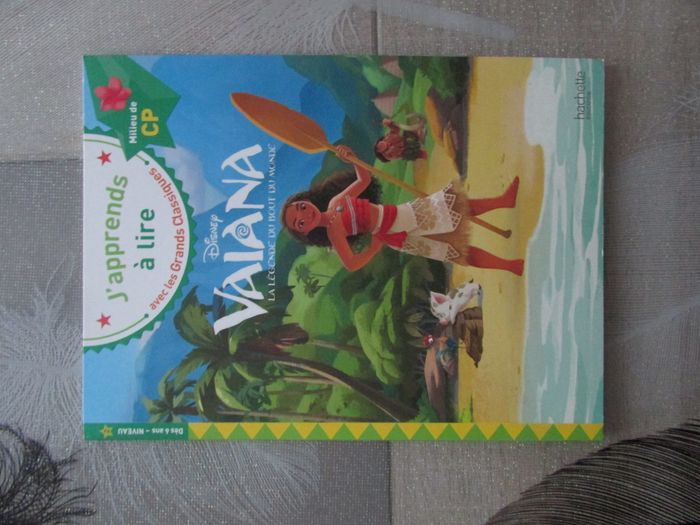 Livre J'apprends à lire avec les Grands Classiques Disney Vaiana niveau 2 milieu de CP