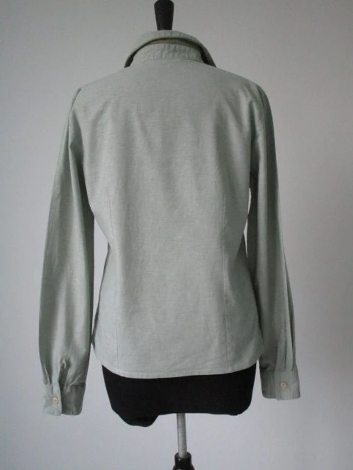 Chemise verte vintage chiens 38/40 TBE - photo numéro 6